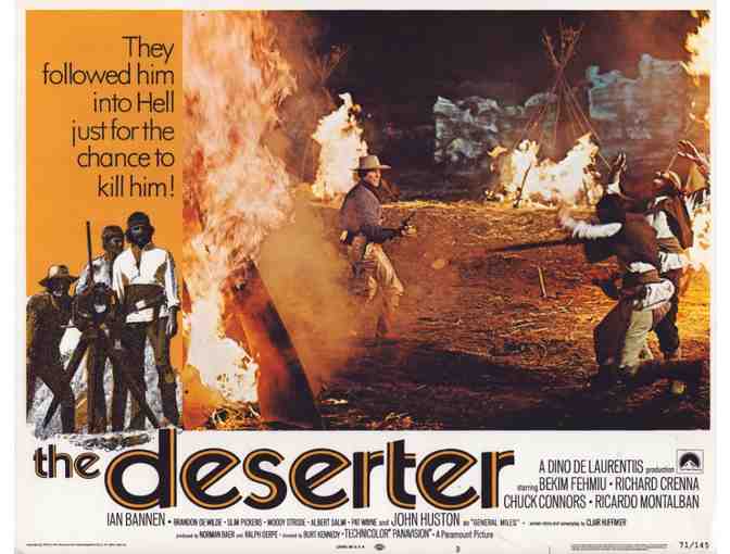 DESERTER, 1971, lobby card set, Chuck Connors, Ricardo Montalban