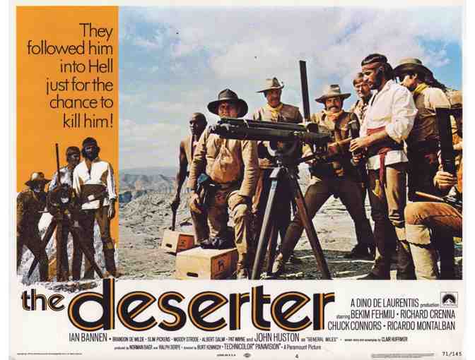 DESERTER, 1971, lobby card set, Chuck Connors, Ricardo Montalban