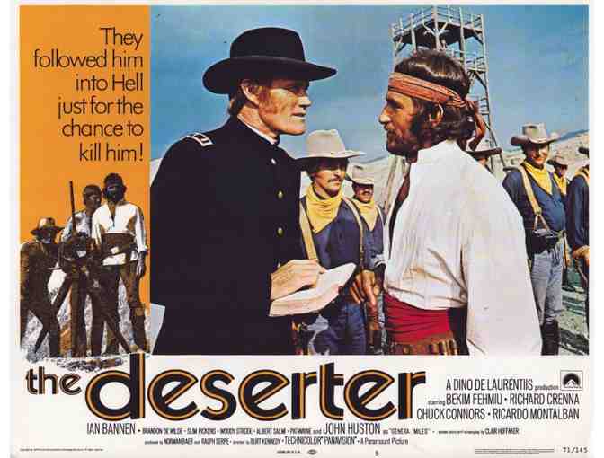 DESERTER, 1971, lobby card set, Chuck Connors, Ricardo Montalban