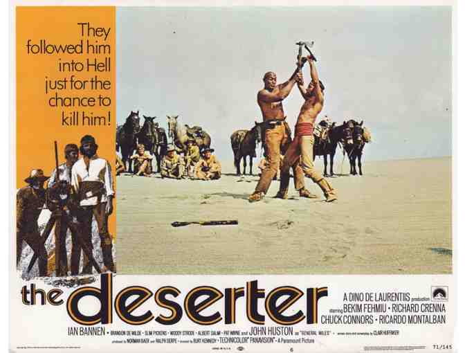 DESERTER, 1971, lobby card set, Chuck Connors, Ricardo Montalban