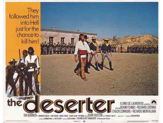 DESERTER, 1971, lobby card set, Chuck Connors, Ricardo Montalban