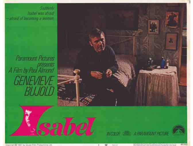 ISABEL, 1968. lobby card set, Genevieve Bujold, Al Waxman, supernatural horror