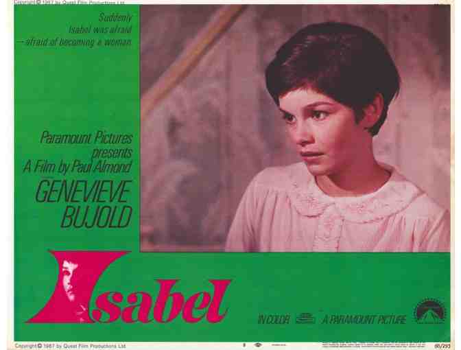 ISABEL, 1968. lobby card set, Genevieve Bujold, Al Waxman, supernatural horror