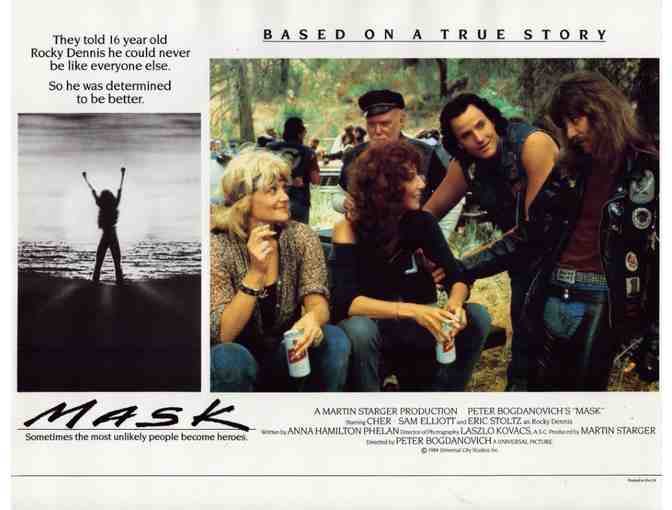 MASK, 1985, lobby card set, Sam Elliott, Cher, Eric Stoltz