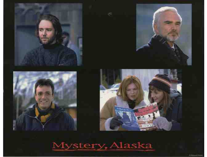 MYSTERY, ALASKA, 1999, lobby card set, Russell Crowe, Mike Myers