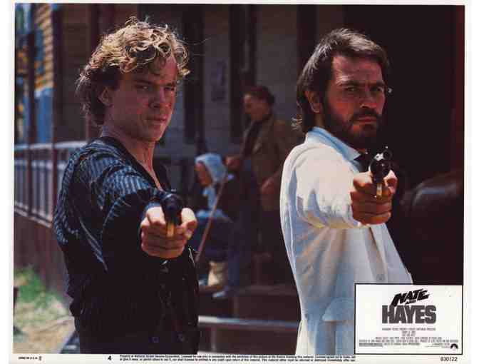 NATE AND HAYES, 1983, lobby card set, Tommy Lee Jones, Michael OKeefe