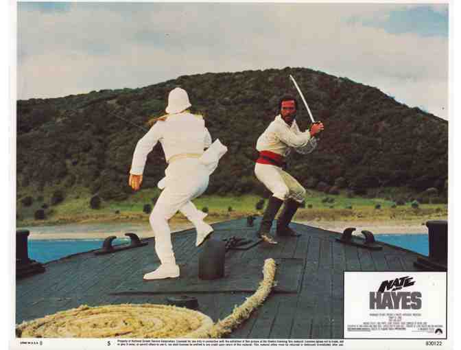 NATE AND HAYES, 1983, lobby card set, Tommy Lee Jones, Michael OKeefe