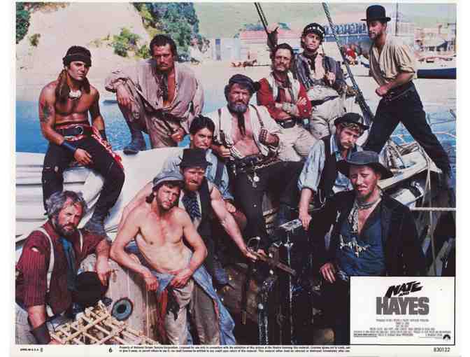 NATE AND HAYES, 1983, lobby card set, Tommy Lee Jones, Michael OKeefe