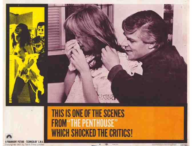 PENTHOUSE, 1967, lobby card set, Suzy Kendall, Terence Morgan