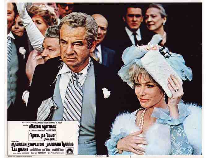 PLAZA SUITE, 1971, Spanish lobby cards, Walter Matthau, Maureen Stapleton