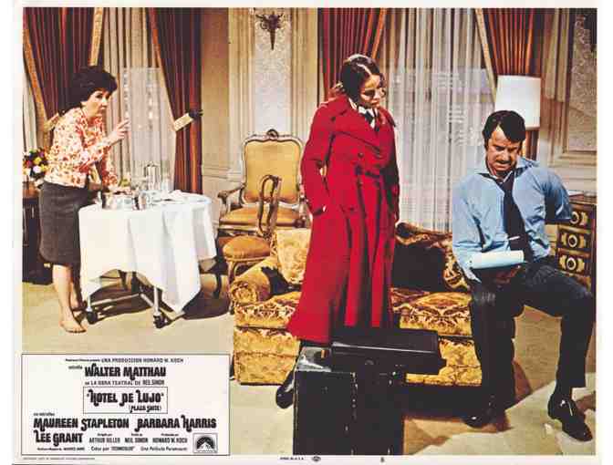 PLAZA SUITE, 1971, Spanish lobby cards, Walter Matthau, Maureen Stapleton