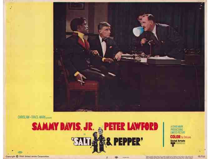 SALT & PEPPER, 1968, lobby card set, Sammy Davis Jr, Peter Lawford