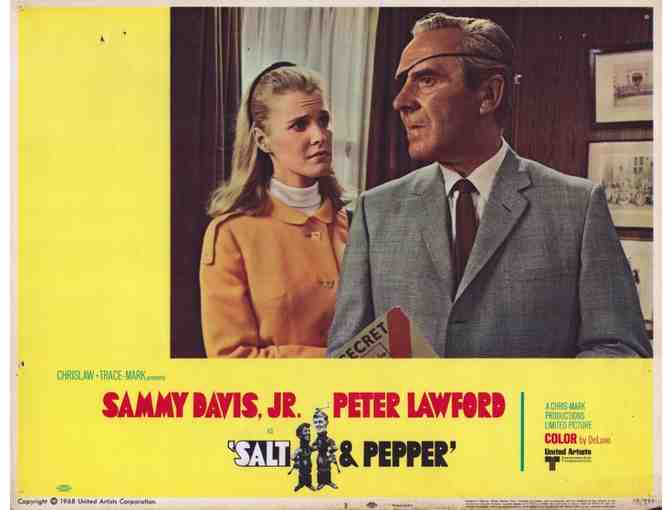 SALT & PEPPER, 1968, lobby card set, Sammy Davis Jr, Peter Lawford