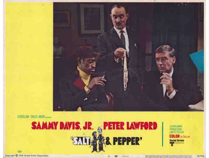 SALT & PEPPER, 1968, lobby card set, Sammy Davis Jr, Peter Lawford