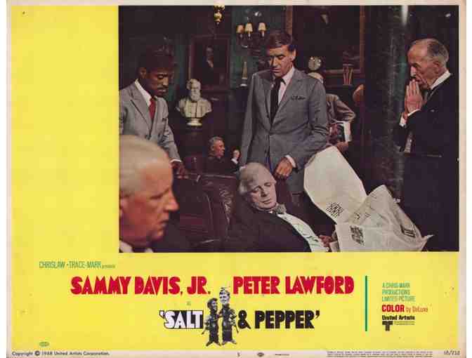 SALT & PEPPER, 1968, lobby card set, Sammy Davis Jr, Peter Lawford