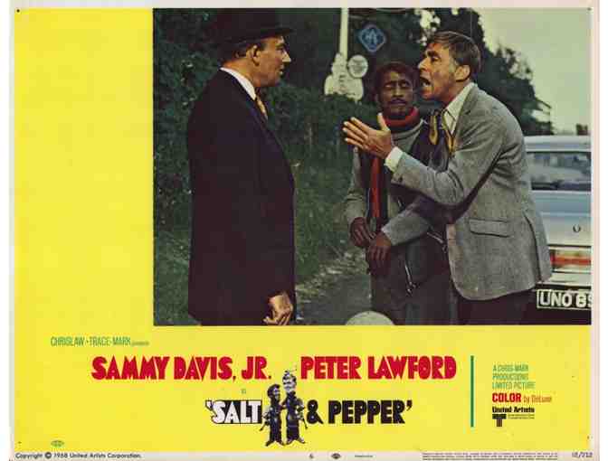 SALT & PEPPER, 1968, lobby card set, Sammy Davis Jr, Peter Lawford