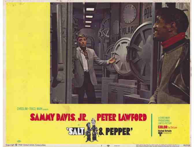 SALT & PEPPER, 1968, lobby card set, Sammy Davis Jr, Peter Lawford