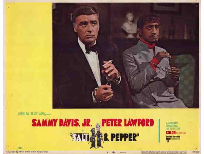 SALT & PEPPER, 1968, lobby card set, Sammy Davis Jr, Peter Lawford