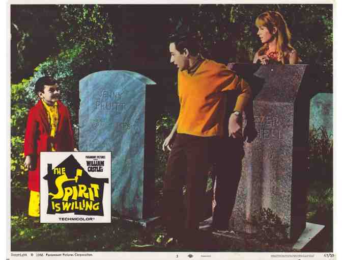 SPIRIT IS WILLING, 1967, lobby cards, John Astin, William Castle's girl ghosts