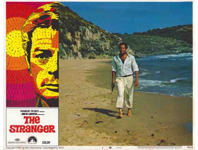 STRANGER, 1968, lobby card set, Marcello Mastroianni, Anna Karina