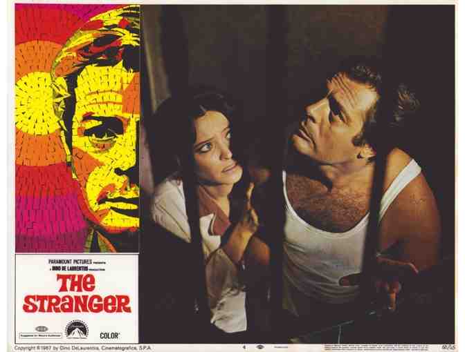 STRANGER, 1968, lobby card set, Marcello Mastroianni, Anna Karina