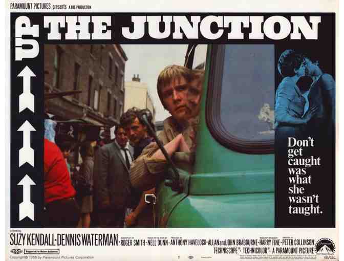 UP THE JUNCTION, 1968, lobby card set, Suzy Kendall, Dennis Waterman