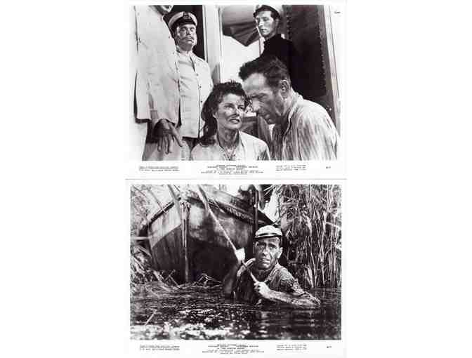 AFRICAN QUEEN, 1952, movie stills, Humphrey Bogart, Katharine Hepburn