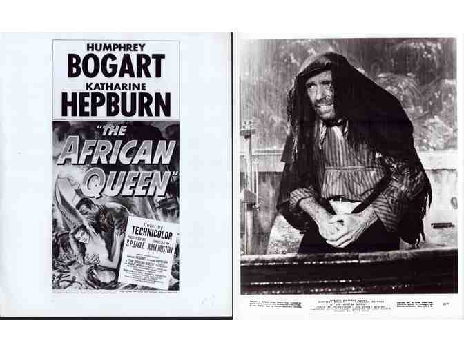 AFRICAN QUEEN, 1952, movie stills, Humphrey Bogart, Katharine Hepburn