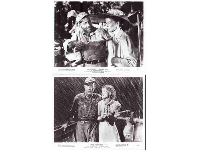 AFRICAN QUEEN, 1952, movie stills, Humphrey Bogart, Katharine Hepburn