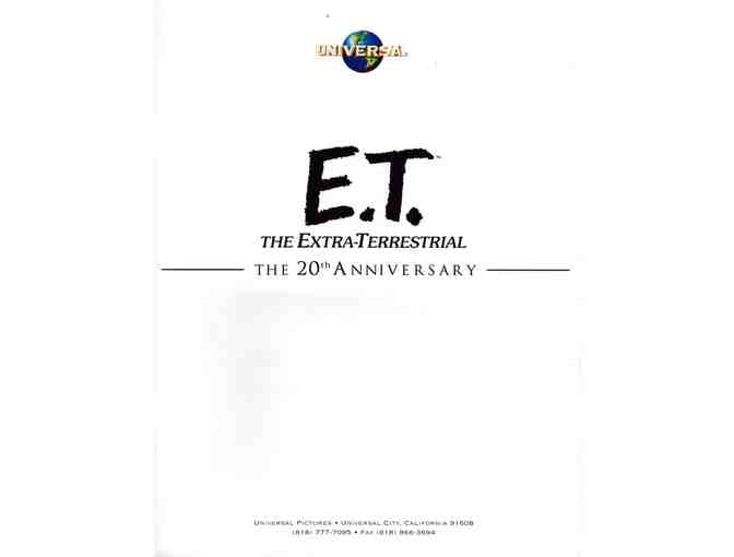 E.T. 20TH ANNIVERSARY, 2002, presskit, Henry Thomas, Drew Barrymore