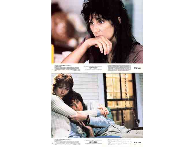 SILKWOOD, 1983, mini lobby cards, Meryl Streep, Kurt Russell, Cher