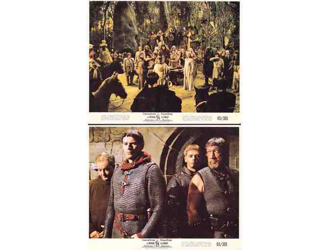 WARLORD, 1965, mini lobby cards, Charlton Heston, Richard Boone