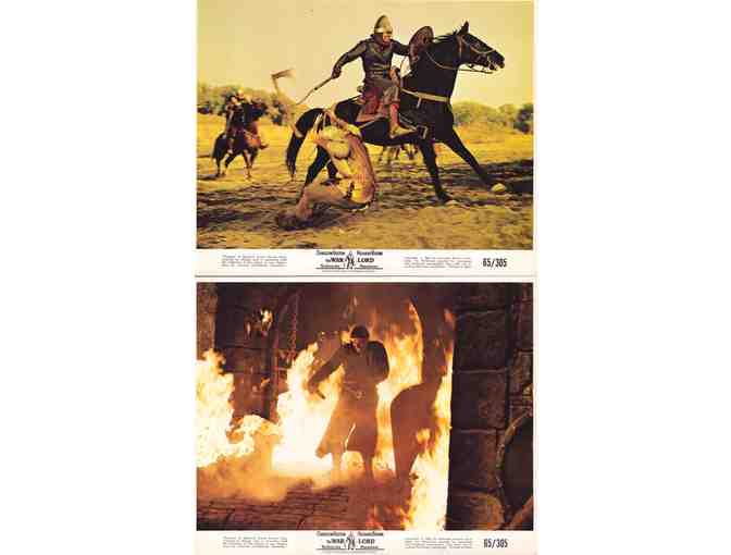 WARLORD, 1965, mini lobby cards, Charlton Heston, Richard Boone