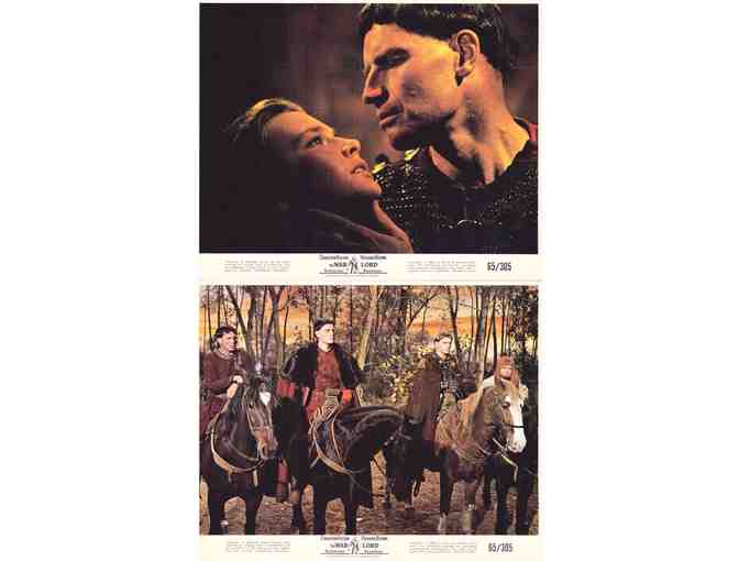 WARLORD, 1965, mini lobby cards, Charlton Heston, Richard Boone