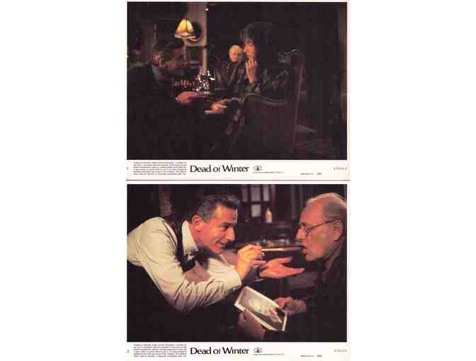 DEAD OF WINTER, 1987, mini lobby cards, Roddy McDowall, Mary Steenburgen