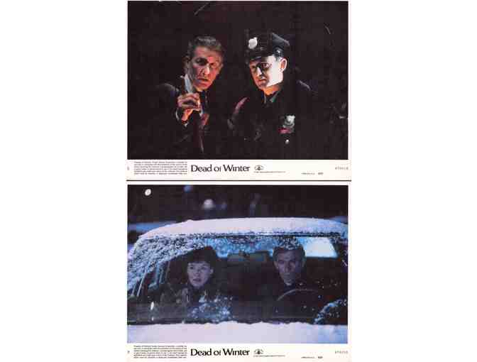 DEAD OF WINTER, 1987, mini lobby cards, Roddy McDowall, Mary Steenburgen