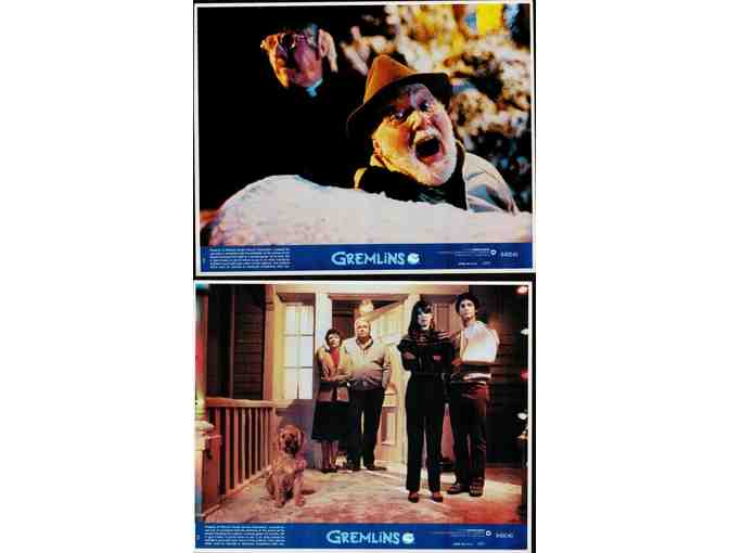 GREMLINS, 1984, mini lobby cards, Phoebe Cates, Hoyt Axton