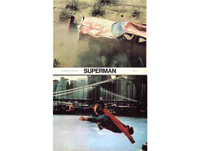 SUPERMAN, 1978, cards and stills, Christopher Reeve, Marlon Brando