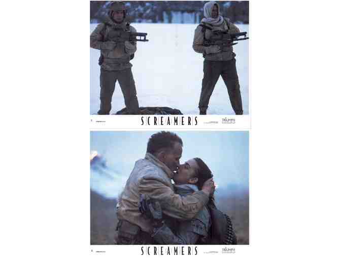 SCREAMERS, 1995, mini lobby cards, Peter Weller