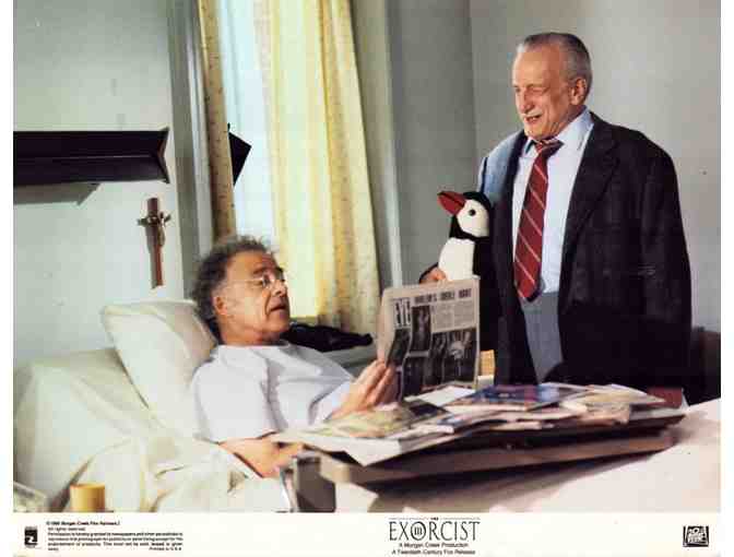 LOBBY CARDS LOT 11- EXORCIST III; FLUBBER; DARK AT TOP OF STAIRS