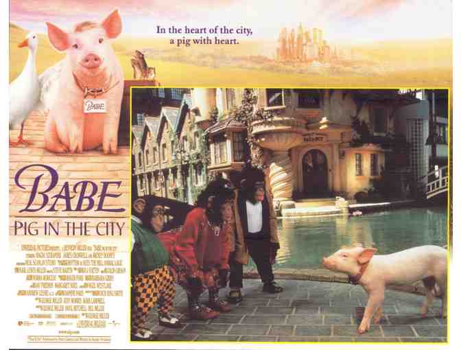 BABE: PIG IN THE CITY, 1998, lobby card set, Mickey Rooney