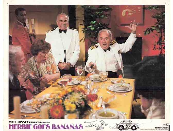 HERBIE GOES BANANAS, 1980, lobby cards, Cloris Leachman