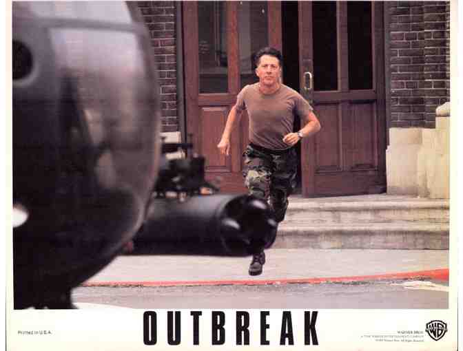 OUTBREAK, 1995, lobby cards, Dustin Hoffman, Morgan Freeman