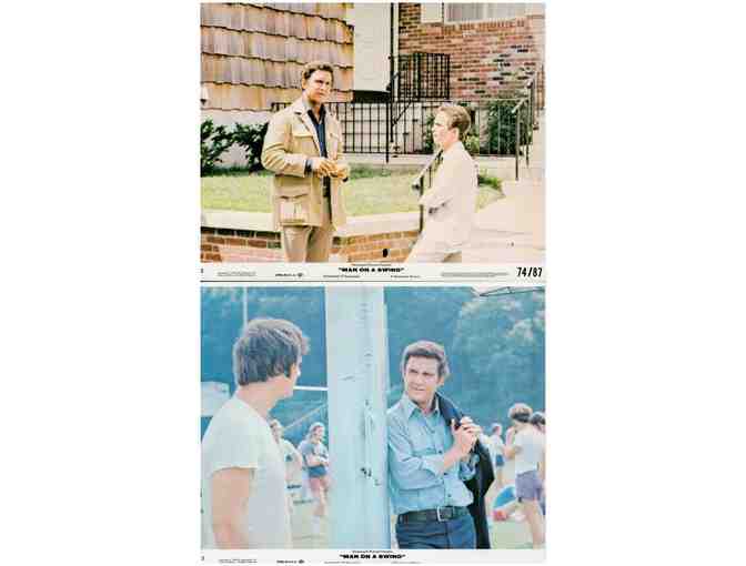 MAN ON A SWING, 1974, mini lobby cards, Cliff Robertson, Joel Grey