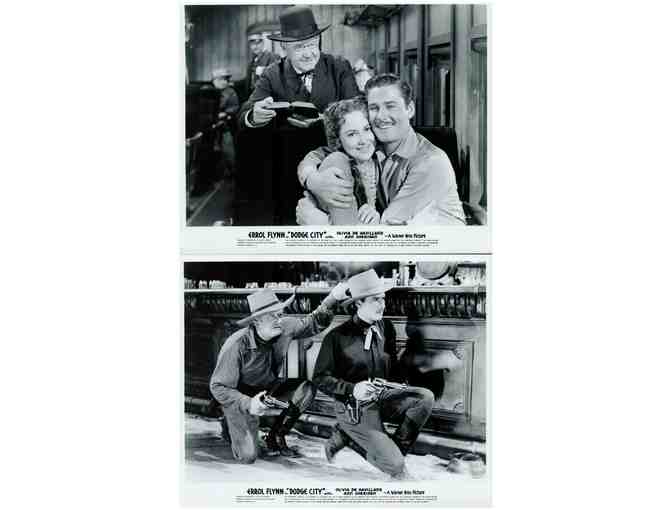 DODGE CITY, 1939, movie stills, Errol Flynn, Olivia De Havilland