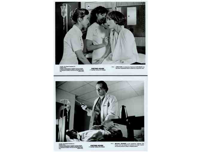 VISITING HOURS, 1982, cards and stills, William Shatner, Lee Grant