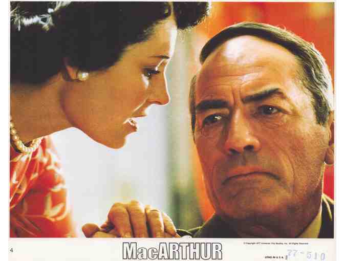 MACARTHUR, 1977, mini lobby card set, Gregory Peck, Ed Flanders