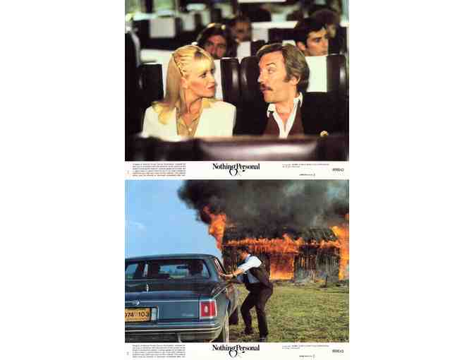 NOTHING PERSONAL, 1980, mini lobby card set, Donald Sutherland, Suzanne Somers