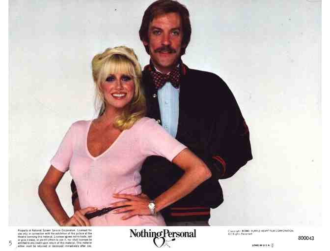 NOTHING PERSONAL, 1980, mini lobby card set, Donald Sutherland, Suzanne Somers