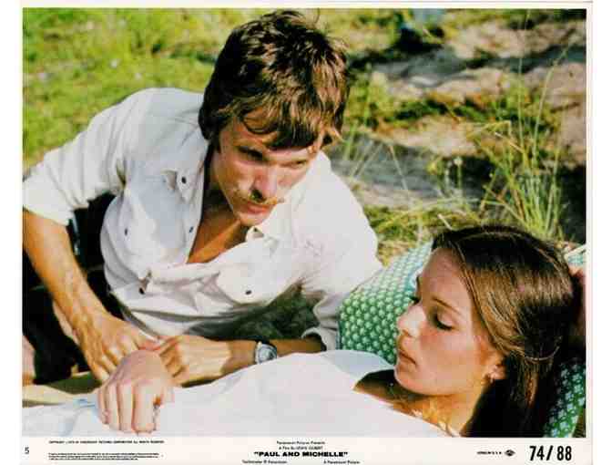 PAUL AND MICHELLE, 1974, mini lobby cards, Anicee Alvina, Keir Dullea